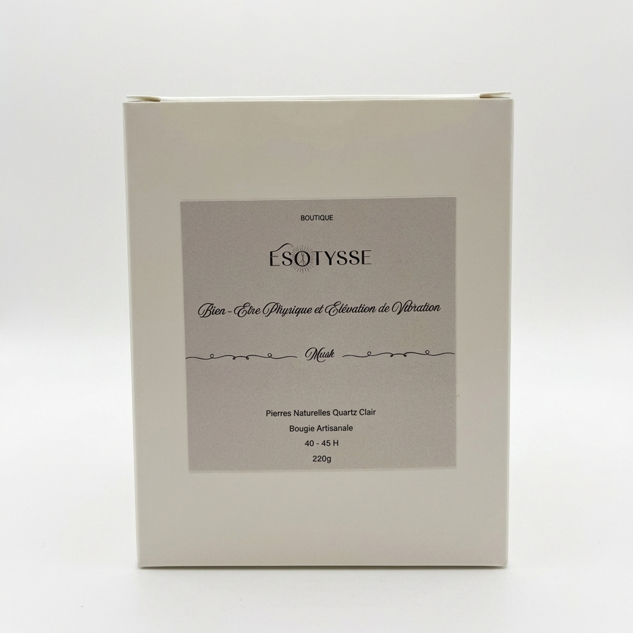 Wellness candle for physical well-being and vibrational elevation.
