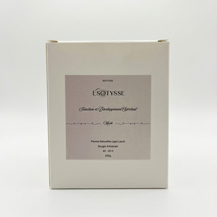 Intuition and spiritual development candle.