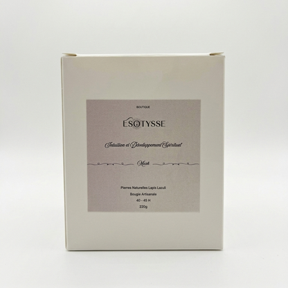 Intuition and spiritual development candle.