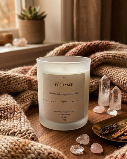 Intuition and spiritual development candle.