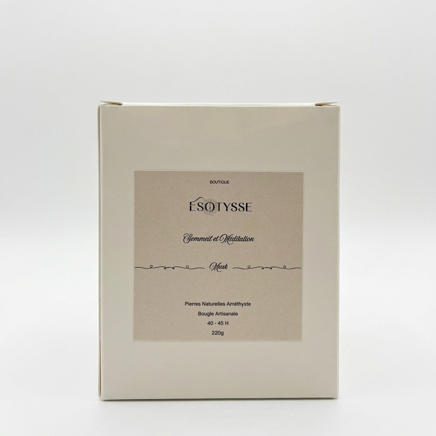 Sleep and meditation candle.